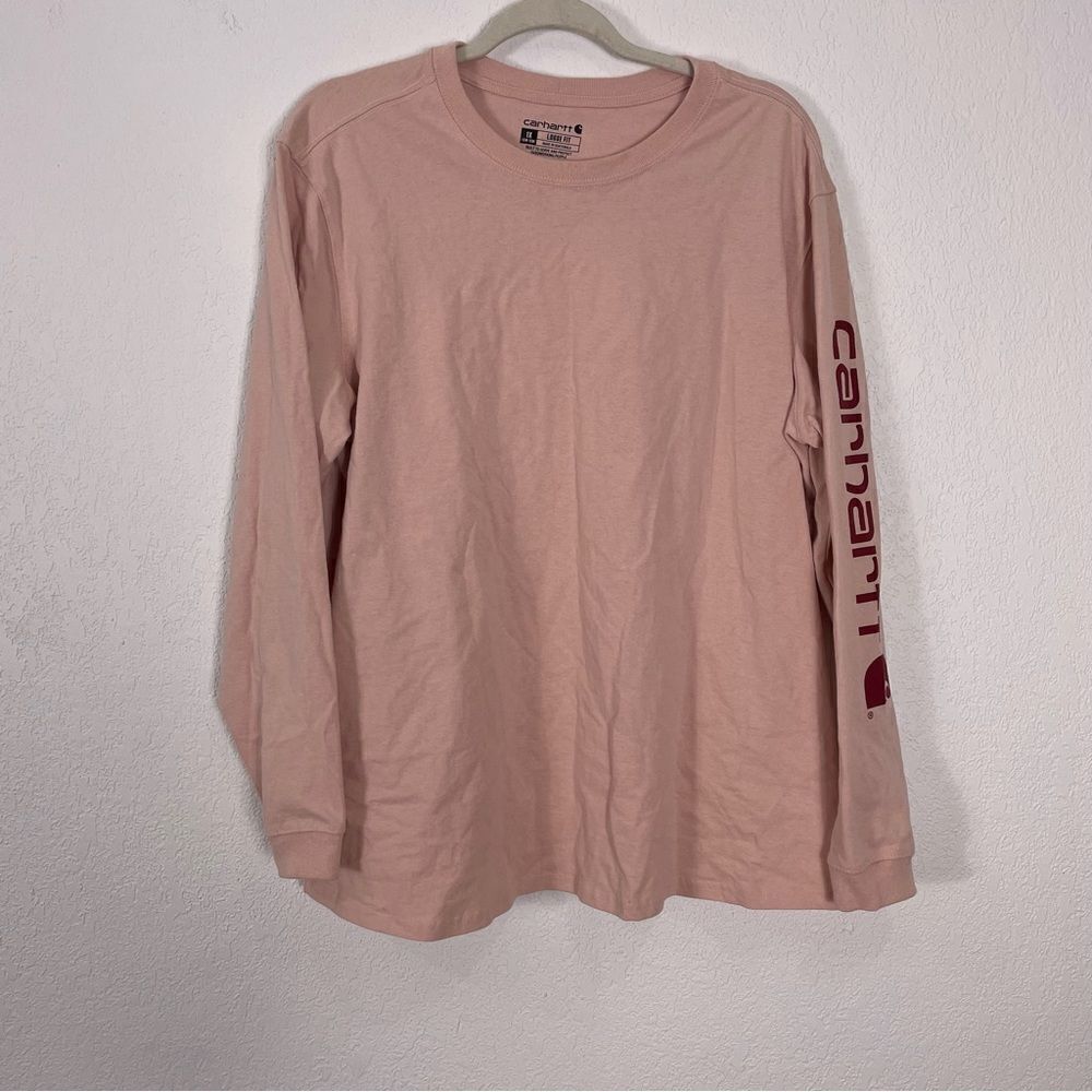 Carhartt Light Pink Long Sleeve Shirt Size 1X